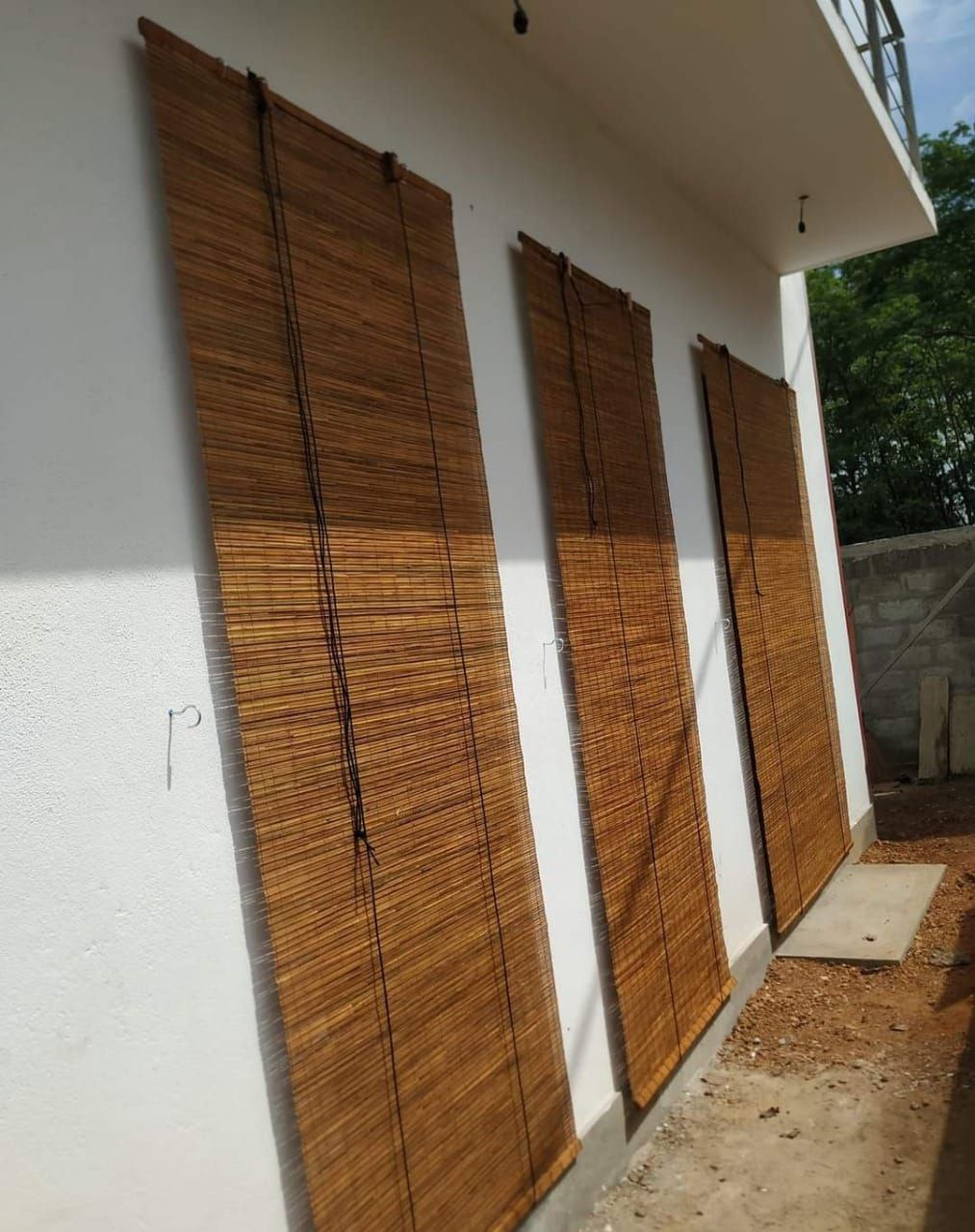 Varnished Bamboo Blinds for Monsoon Protection in Sri Lanka
